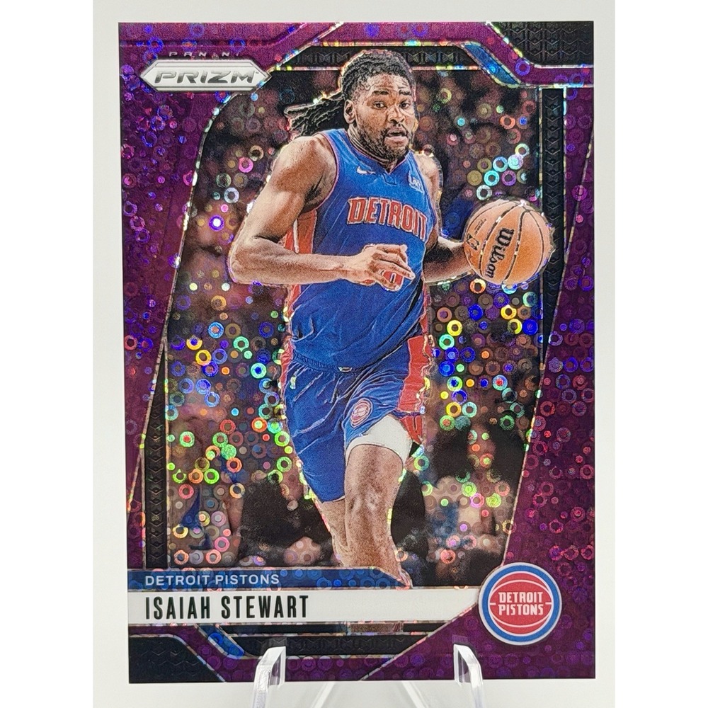 2024-25 Panini Prizm #106 Isaiah Stewart Prizms Fast Break‎ Purple #/75
